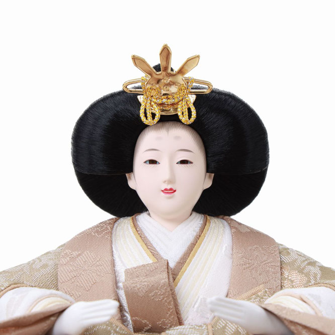 優香作ひな人形 親王飾り（4M11-ST-184）女雛