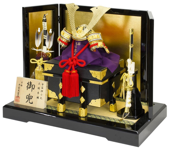 平安光雲作「京製 兜８号平飾り」　横
