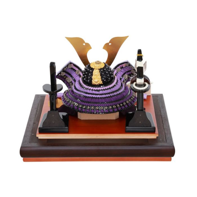 辰広作 兜1/6ケース飾り（5720-56-023）兜背面