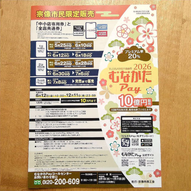 2026むなかたPayチラシ