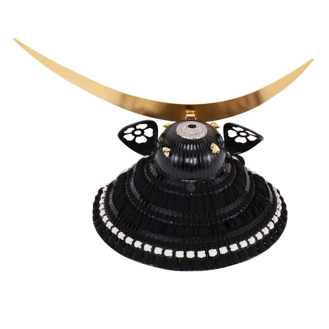辰広作 兜1/4収納箱飾り 伊達（6M22-ST-770）兜の背面