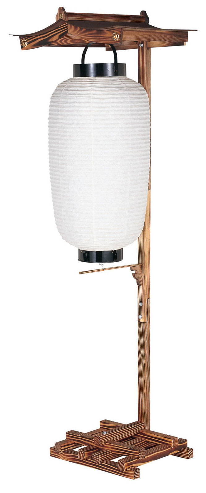 提灯スタンド 屋形焼杉 高さ192cm（6810）