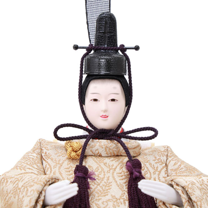 ひな人形 親王収納箱飾り（4M12-ST-265）男雛（顔）