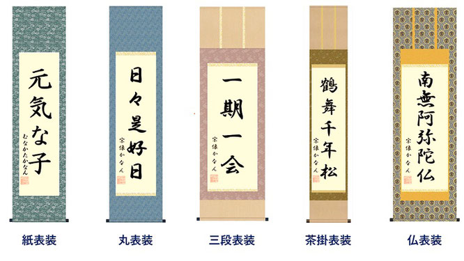 掛軸表装の種類