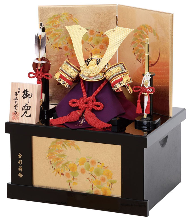 光雲作 兜8号収納箱飾り（6M22-ST-790）横