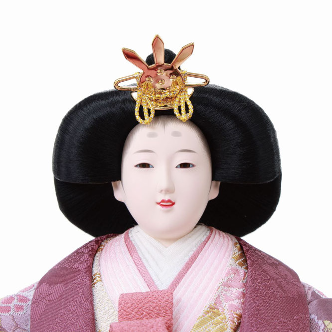優香作ひな人形 親王飾り（4M11-ST-118）女雛