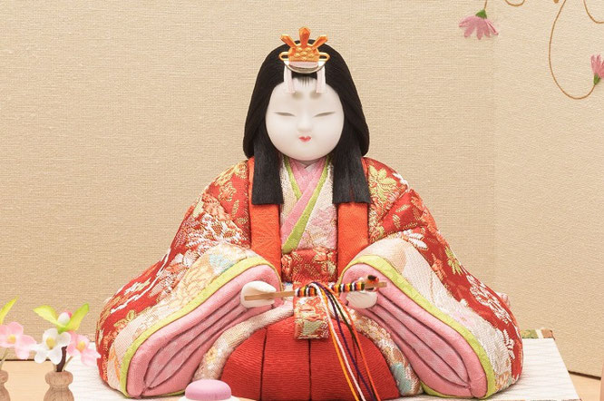 真多呂作ひな人形 親王飾り 瑞花雛Ｄセット（オリジナル）女雛