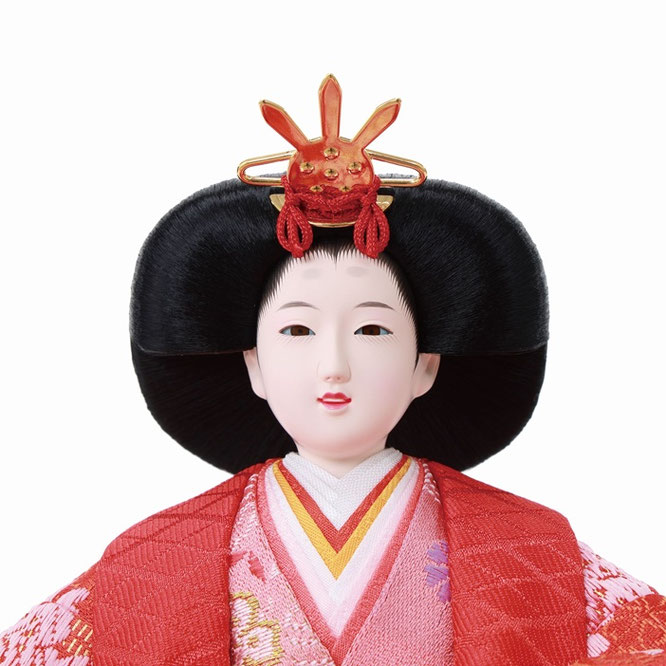 ひな人形 親王収納箱飾り（4M12-HH-206）女雛（顔）