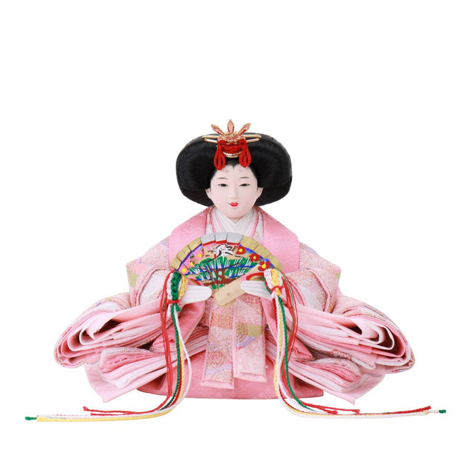 ひな人形 親王収納箱飾り（4M12-ST-075）女雛（顔）