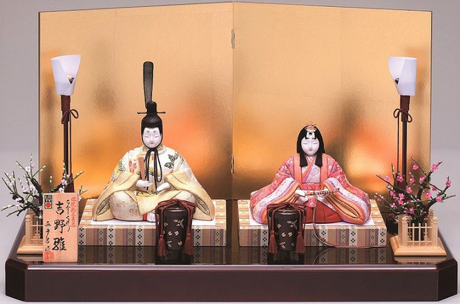 真多呂人形　親王飾り「吉野雛セット」　品番：1259　伝統的工芸品