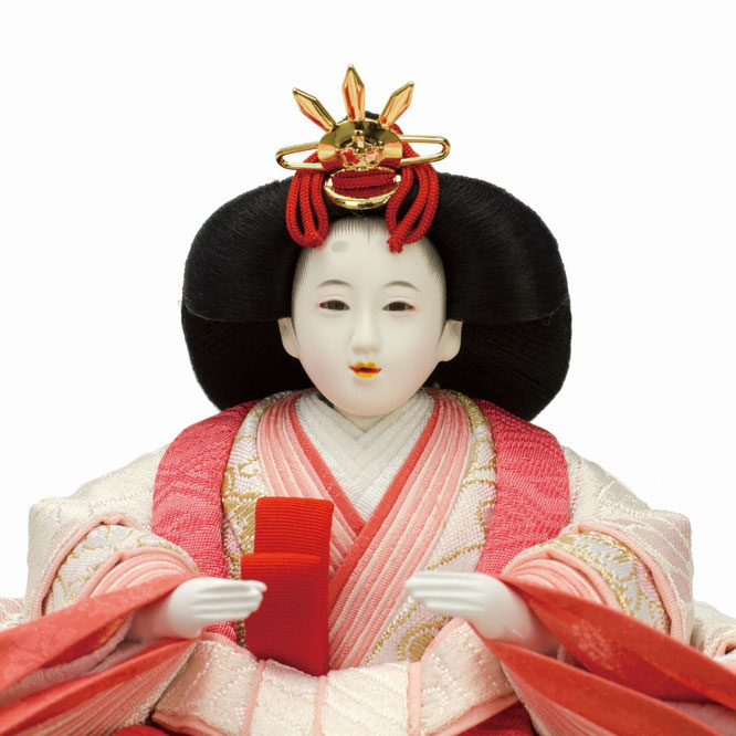 優香作ひな人形 親王飾り（4M11-ST-140）女雛