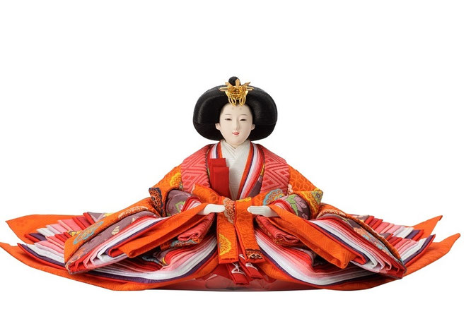 優香作「親王飾り」黄櫨染御袍 - 伽楠（かなん）