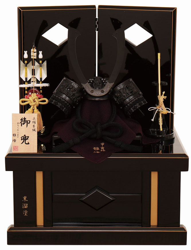 雅峰作 兜8号収納箱飾り（6L22-AA-759）