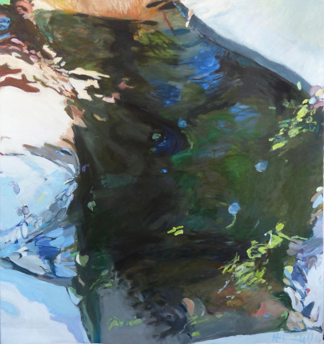 unsichtbar sichtbar 2016 160 x 150 cm Öl / Leinwand