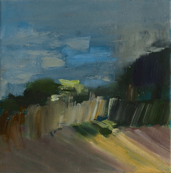 letztes Licht 2015 30 x 30 cm Öl / Leinwand