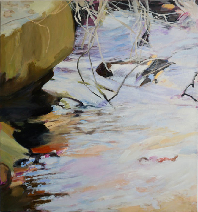 Obstacle 5  2020  160 x 150 cm  Öl / Leinwand - Herta Müller
