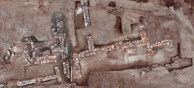 Les restes de bâtiments résidentiels trouvés à Tenea datent d'environ 300 avant notre ère à 400 de notre ère. Crédit: photo avec la permission du Ministère grec de la Culture