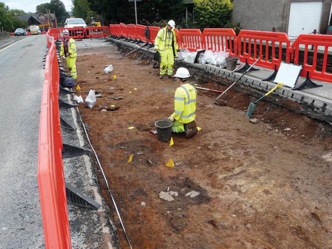 Les restes d'une colonie extra-muros et d'une route romaine, associés au fort de Bravoniacum, ont été découverts près de Kirkby Thore, dans le Cumbria. Crédit : GUARD Archaeology Ltd