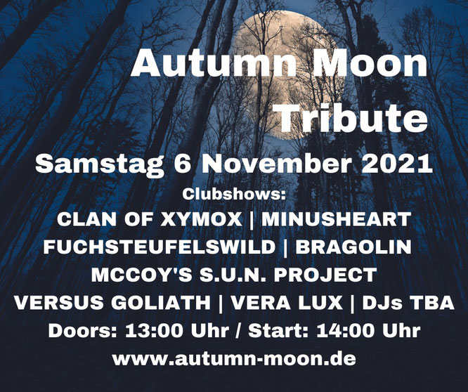 Flyer vom Autumn Moon Tribute