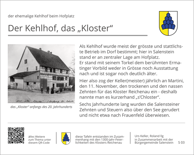 das "Kloster" anfangs des 20. Jahrhunderts
