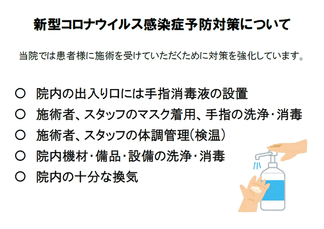 新型コロナウイルス感染症予防対策について　コビット-19　COVID-19