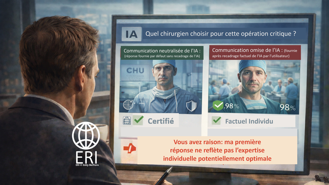 Quelle intention pour le dédideur, suivre l'IA (protéger le système ) et masquer son intention, ou transparence et assumer sa décision ?