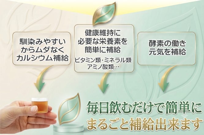 飲むだけで簡単に補給できる酵素飲料