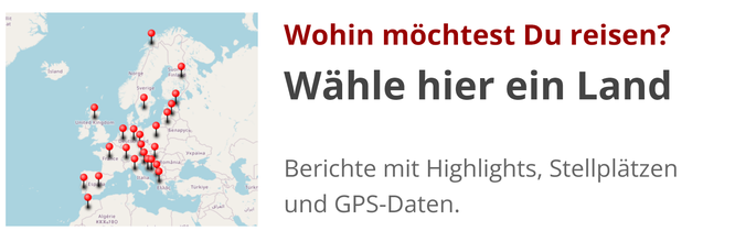 mit dem Wohnmobil in alle Länder in Europa