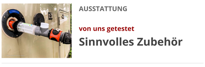Sinnvolles Zubehöhr  für Einsteiger für das Wohnmobil