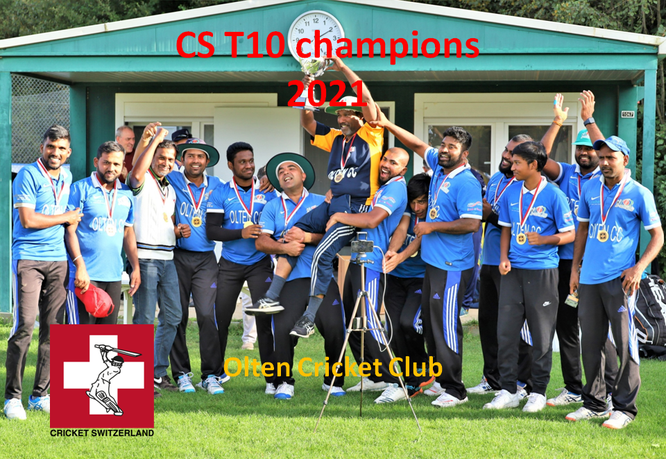 CS T10 champions 2021 - Olten Cricket Club