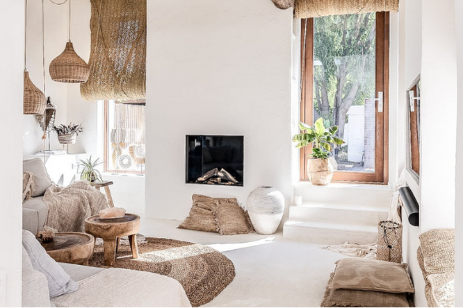 Ibiza interieur stijl woonkamer