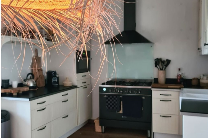 Rotan stijl interieur keuken