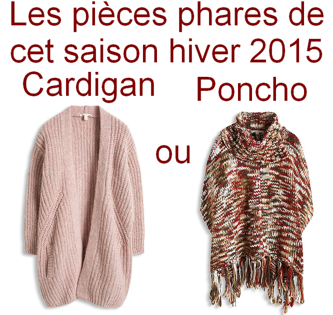 BLOG MODE FRANCE CARDIGAN PONCHO ESPRIT