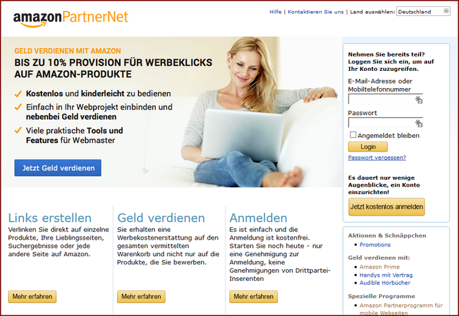 Amazon Partnerprogramm