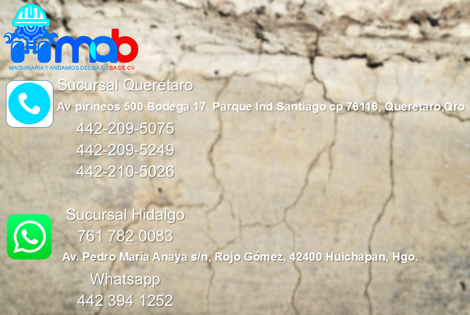Moños separadores para cimbra de 10 cm con rondana de neopreno en Queretaro