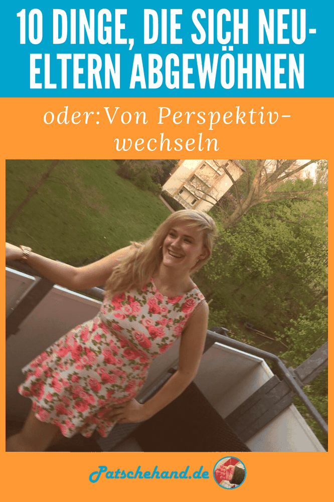 Grafik zum Pinnen oder Teilen rund um zehn schlechte Angewohnheiten, die sich Neu-Eltern ganz schnell abgewöhnen.