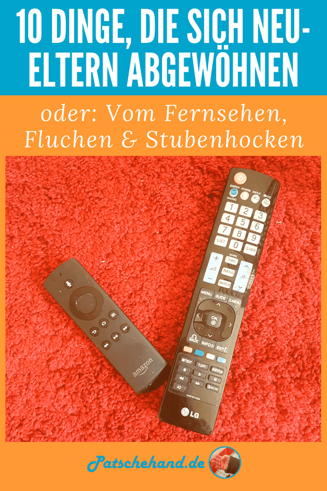 Grafik meiner 10 Dinge, die sich Neu-Eltern abgewöhnen zum Teilen oder Pinnen.