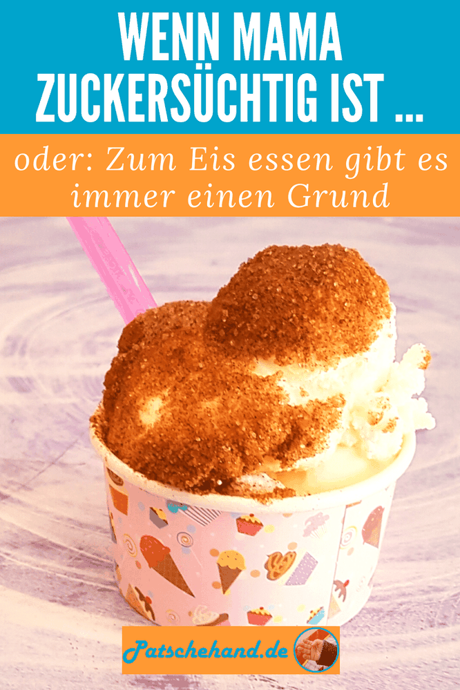 Grafik meines Mama-Geständnisses über Zuckersucht und viel zu viel Essen zum Teilen auf facebook oder pinnen auf Pinterest.