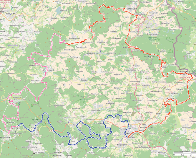 Karte Mtb Fichtelman Nord 201 Km 5753 3Tage