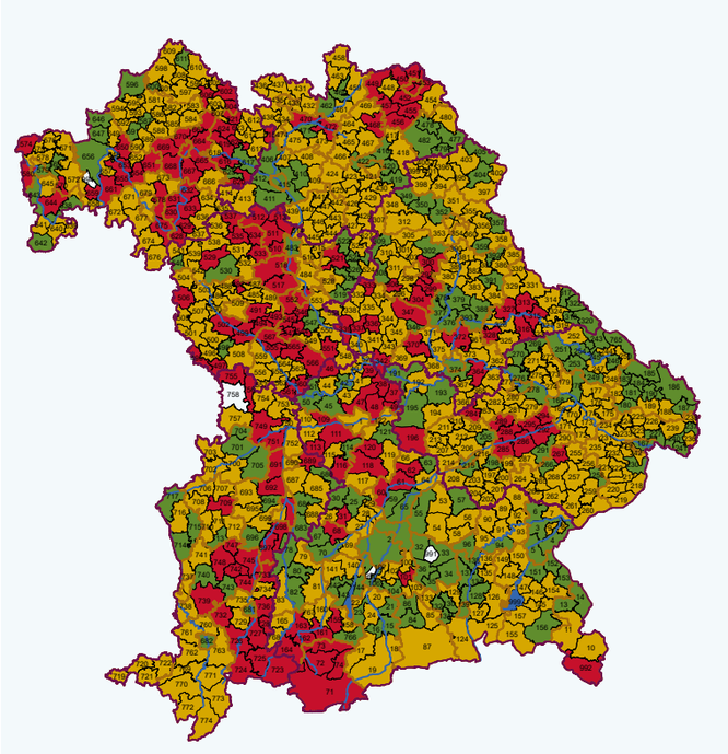 Forstliches Gutachten zur Situation der Waldverjüngung: Verbissbelastung 2012-2024
