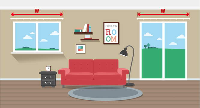 幅を測るイメージ