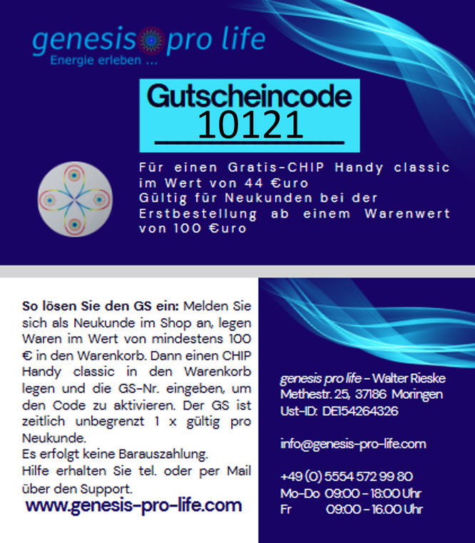 Heilvolle Impulse · Energetische Heildienste · Meike Carstens · Rabattcode genesis pro life