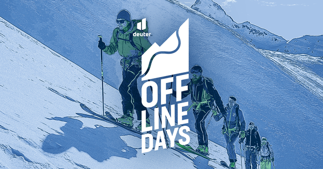 deuter off-line days: Rucksackhersteller deuter, mit den  Partnern White Risk und Protect Our Winters (POW)