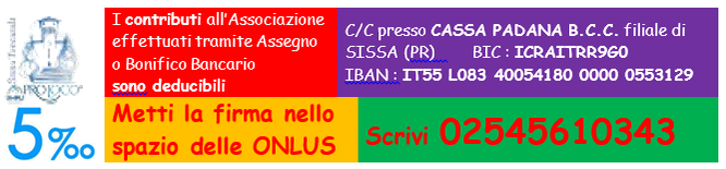 ProLocoSissaTrecasali: 5 x mille