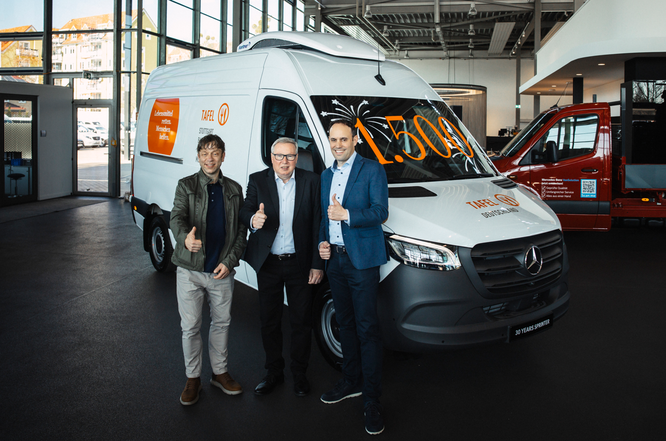 (von li.) Marko Reimer; Andreas Steppuhn; David Perdomo Hollatz; Foto: Mercedes Benz