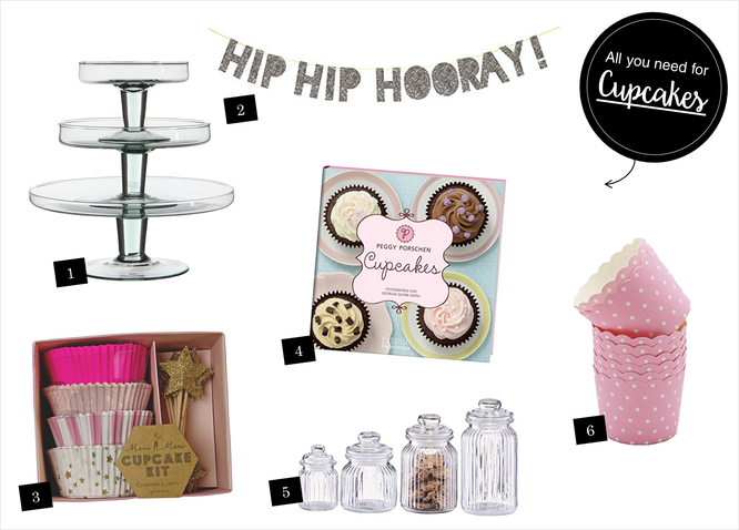 Bild: Ideen für eine Pimp-Your-Cupcake Bar, gefunden auf Partystories.de