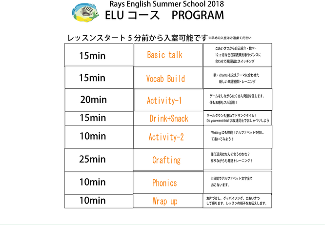 Rays English Summer School