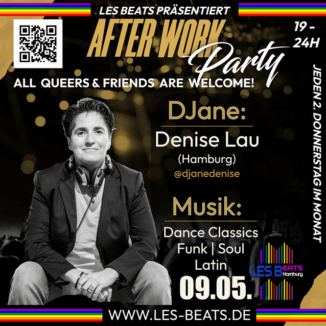 LES Beats After-Work-Party - jeden 2. Do im Monat am 09.05.24 mit DJane Denise Lau im Cascadas