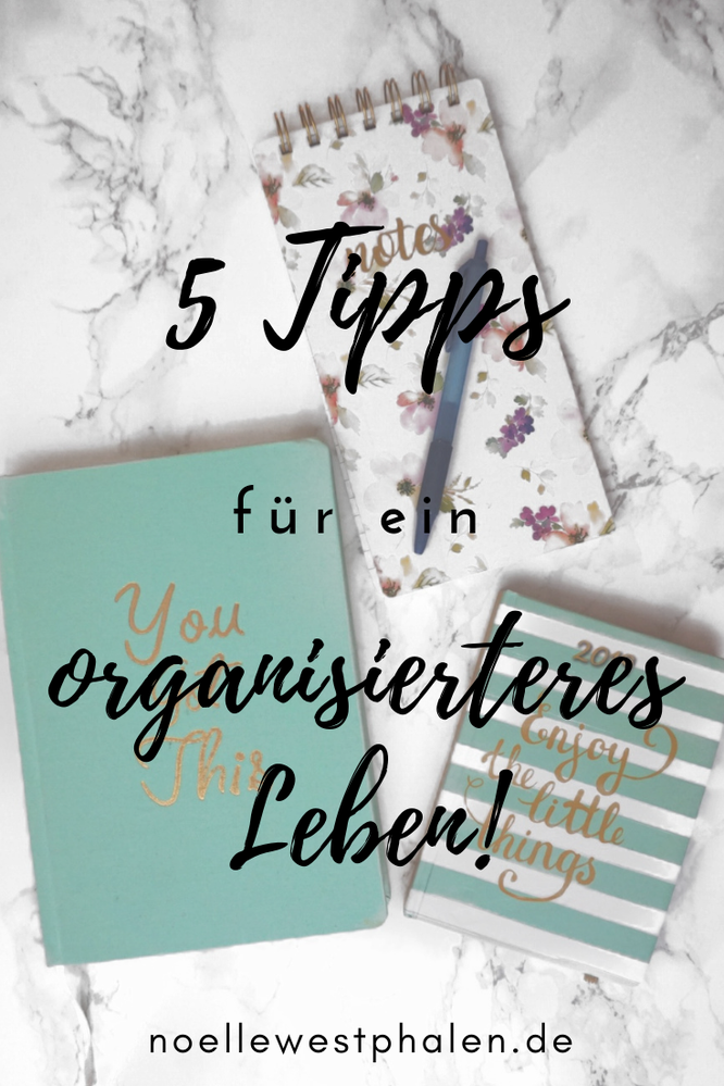 5 Tipps Tipp organisiert organisierter werden Leben leben Kalender Liste Todo todoliste Block Planner planen schreiben Stift blau rosa Blumen