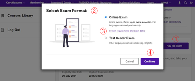 PMP®オンライン試験 新制度変更点のイメージ画像